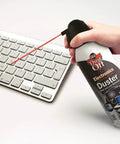 Two Pack 10 Oz Compressed Gas Dusters For Quick Cleaning Of Electronics Like Keyboards CPUs Mice And Workstations