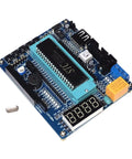 51 MCU No Frills Hands On Learning Kit Development Board featuring LCD1602 on a compact 5V ready PCB with preloaded chip