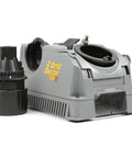 Electric Twist Drill Bit Sharpener For 3/32 To 1/2 Inch Bits, Pro Grade High Speed Portable, showing grey sharpener unit