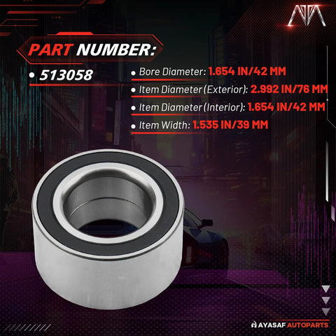 Front Wheel Bearing Hub Fits 2002 2010 Chrysler PT Cruiser And 2002 2005 Dodge Neon Ford Mustang Taurus Thunderbird