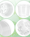 Clear Nursery Pots Set For Plants 3.5, 5, 6 Inch With Drainage Holes Flexible Reusable Seedling Planters Seed Starter Pots
