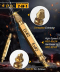 12 Piece Stripped Screw Extractor Kit With Drill Bits For Removing Stripped Rusty Or Broken Nuts And Bolts Easy Out Tools