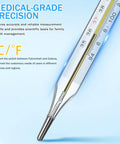 Three Pack Glass Temperature Measurement Tools For Adults General Use Temperature Testing With Dual Scale Readings Accurate Durable For Home Kitchen Medical And The Fam Wellness, glass thermometer
