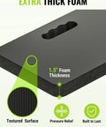 Close-up of Heavy Duty Kneeling Pad 2 Pack Extra Thick High Density Foam with textured surface and 1.5-inch thickness