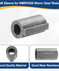 Shaft sleeve for NMRV030 worm gear reducer; steel cylindrical adapter with 6.35mm shaft to 11mm bore (side view)