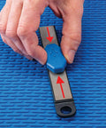 Carbide Cutter Honing System With Diamond Sharpening Tool And Magnetic Grip For Carbide Inserts, hand using sharpener