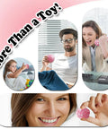 People using the 12 Piece DIY Stress Ball Making Kit With Sealing Rubber Rings Cable Ties Balloon Expander Vacuum Tool And 100g Pink Filling Beads