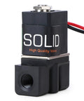 Heavy Duty 1/4 Inch Electric Solenoid Valve 110V AC For Air And Water Lines, Normally Closed, Rock Solid Nylon Body, NBR Seals