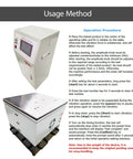 Usage method for Heavy Duty Vertical Vibration Testing Rig With Smart Programmable Console 60 Kg Load 1 To 400 Hertz Adjustable Range 110 Volt.