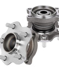 Rear Wheel Bearing Hub Assembly Set Of Two For Nissan Altima Maxima Quest 2002 2009 5 Lug 4 Wheel ABS Left Or Right Beefed Up Replacement Hub Kit Direct Fit Durable Steel Sealed Bearings Quiet Operation And Long Lasting Performance