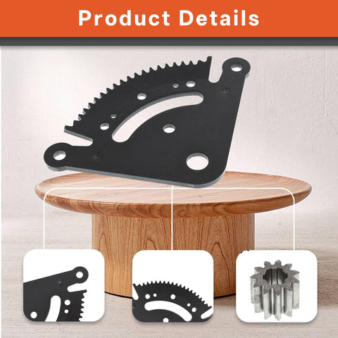 Beefed Up Steering Sector And Pinion Gear With Bushings Replacement For John Deere on display table with component details