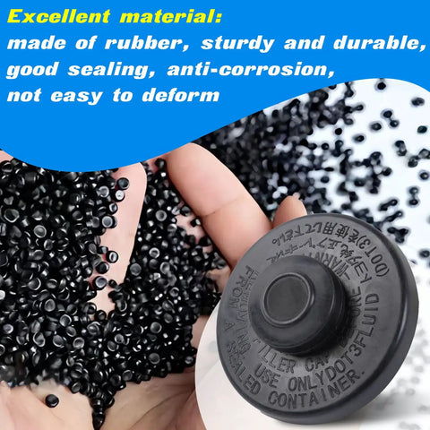 Toyota Brake Master Cylinder Fluid Reservoir Cap Replacement 47230 12040 black rubber material with text