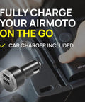 Beefy Portable Power Bundle Packing Car And Home Adapters For Wireless Tire Inflators Rapid Charge Backup Station, black car charger with dual USB ports.