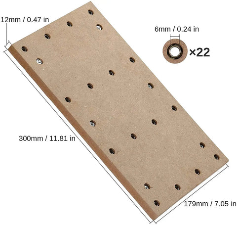 CNC Spoilboard Table For 3018 Router Machine, Compatible With 3018 Pro, 30 By 18 By 1.2 Cm MDF Surface With M6 Holes, Screws And Nuts Included