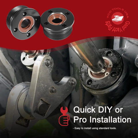 2 Pack Trim Cap Cylinder With Seals FSM040 Replacement End Cap Kit For Yamaha 200 225 250 300 HP Outboard V6 Hydraulic Tilt Trim System