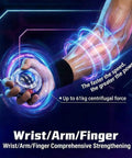 Wrist Torque Ball Hand Exerciser For Forearm And Grip Strength Easy Start Ball With Sleeve Safety Rope Durable Blue Finish Curaball Inspired Home Rehab Gear, wrist exerciser in hand