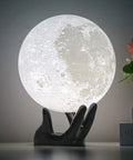 Moon Lamp 7.1 Inch 3D Printed Lunar Night Light With 16 Colors Kid Room Decor Soft White To Warm Glow Ideal Gift Includes Stand