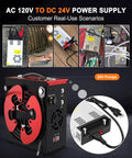 24V 360W DC Power Supply Universal 110V AC to DC 24V 15A Converter with aluminum alloy shell for various applications