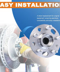 Front Or Rear Wheel Hub Bearing Assembly 5 Lug With ABS Sensor Compatible With 2010-2017 Chevy Equinox, 2013-2015 Malibu, installation view
