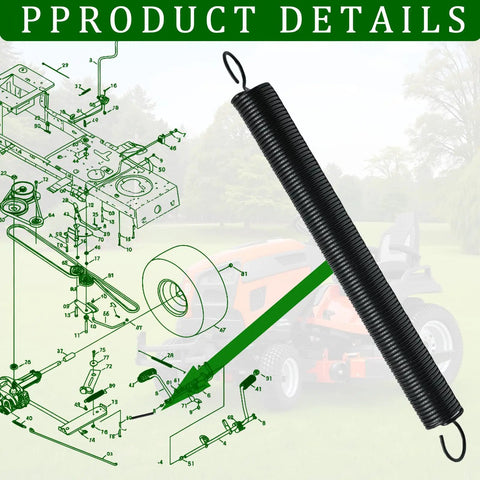 Diagram and photo of Beefed-Up Idler Spring Kit Replacement For MTD 732-04764 And 753-08301 Fits Troy-Bilt models