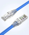 RJ45 Connectors 100 Pack Cat6 Cat5 8P8C Modular Plugs With Relief Boots For Solid Or Stranded Cable 24 To 26 AWG Gold Plated Contacts