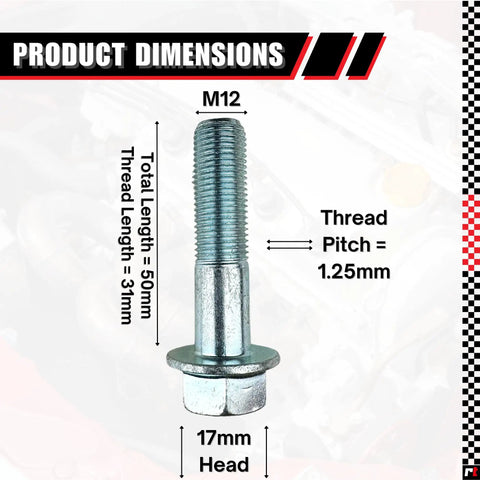 M12 Hex Flange Bolt 50mm Grade 10 9 Zinc Plated Steel Partially Threaded Jis B1189 Heavy Duty Industrial Fastener Built Like A Tank For Demanding Garage And Shop Renovations