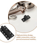 Heavy Duty Aluminum Extrusion Corner Brackets Ten Piece Set Black T Slot Connectors For DIY Furniture And Industrial Builds