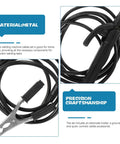 Heavy Duty Welding Holder And Ground Clamp Set Perfect For Mma Machines With Sturdy Connectors For Versatile Metal Fabrication, showcasing metal cables and a clamp.