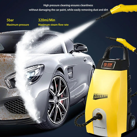 Badass 3000W Steam Cleaner With 3.5L Tank And Quick 40 Second Heat Up for cleaning car tires and paint with high pressure steam.