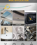 Visual guide showcasing wide applications for 120 Inch Auto Sunroof Drain Cleaning Tool With Flexible Steel Wire PVC Tube Brush For Car Sunroof And Windshield Wiper Drain Holes No Nonsense Long Reach Dredging Cleaner For Narrow Pipes