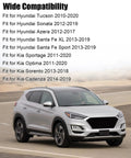 Road Ready Lower Control Arm With Camber Adjustment image showing compatibility list for Hyundai and Kia models.