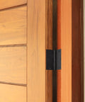 Ten-Pack 3.5-Inch Interior Door Hinges With Square Corners Matte Black Heavy Duty Steel Construction Left Or Right Handed