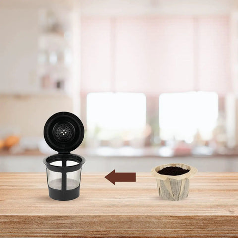600 Paper Coffee Filters For Keurig Single Serve Pods Unbleached All Natural Brown Disposable Filters For Keurig 1.0 And 2.0 Brewers Compatible With K Cup Pods Keeps Grounds From Slipping For A Clean Smooth Brew