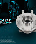 Front Wheel Bearing And Hub Assembly 515167 For 2015 To 2022 Chevrolet Colorado And 2015 To 2022 GMC Canyon 4WD With ABS 6 Lug