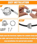 Top Shelf Heavy Duty Zinc Alloy Cable Connectors And Wire Clamps Assortment For Romex And Standard Residential Electrical Wiring installation steps.