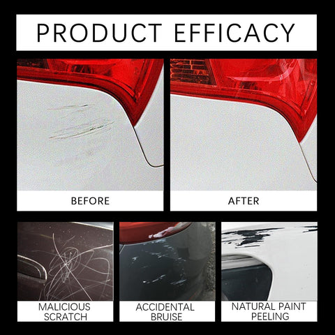 Before and after image using Magic Scratch Repair Pen For Cars No Tools Quick Fix For Scratches Swirls And Scuffs Kit