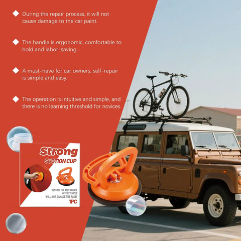 Dent Removal Tool For Cars With Anti Slip Suction Cup Heavy Duty Silicone Vacuum Dent Puller Auto Body Repair Kit package