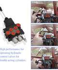 Hardworking Two Spool Hydraulic Directional Control Valve With 11 GPM Joystick for small tractors and loaders in use