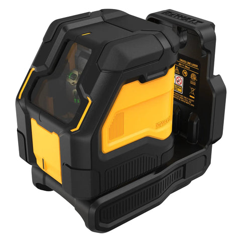 20V Max Green Cross Line Laser Level Bare Tool Only Handy Workhorse For Pros 180 Ft Visibility 330 Ft With Detector One Eighth Inch At 30 Ft Dual Green Beams Sixteen Hour Runtime On Two Ah Battery Class 2 in carry mount