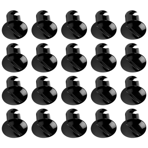Heavy Duty Stainless Steel Quarter Dzus Fasteners With Button Oval Head And 7/16 Inch Stem, Black Quick Release Latch Hardware, multiple view