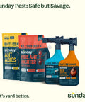 Fast Fire Ant And Harvester Ant Killer Granules, Bio Based Ant Bait with other pest control products displayed on shelf