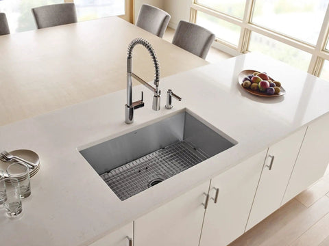 Stainless Steel Sink Grid For 29 By 16 Inch Rear Drain Kitchen Sinks With Protective Feet Heavy Duty Bottom Rack in modern kitchen