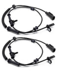 Rock Solid Front Left And Right Abs Wheel Speed Sensors Built Rugged For Jeep Grand Cherokee And Dodge Durango, pack of two with connectors