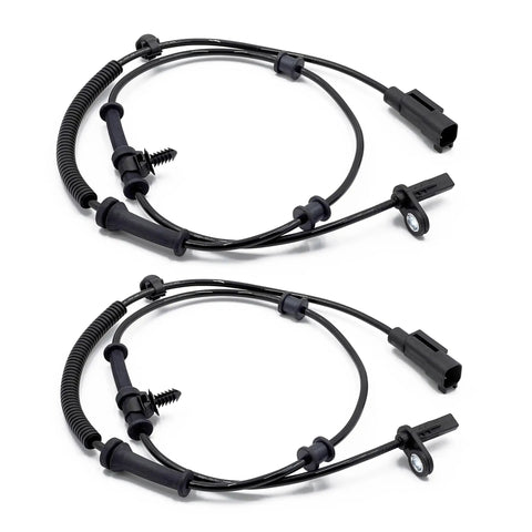 Rock Solid Front Left And Right Abs Wheel Speed Sensors Built Rugged For Jeep Grand Cherokee And Dodge Durango, pack of two with connectors