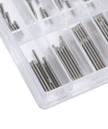 Friction Bar Watch Band Pin Set For Quick Strap Repairs, 304 Stainless Steel 1.2mm Pins in organizer box, 20 sizes