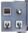 Heavy Duty Welding Positioner With VFD Display Handling Up To 1102 LB Horizontal Load control panel with digital speed and tilt settings.