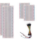 Ultimate Dope Breadboard And PCB Prototyping Kit with 2 large 830-hole, 2 medium 400-hole boards, and 65 jumper wires
