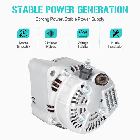 Direct Plug-N-Play High Output Alternator For 3.4L V6 4Runner Tacoma Tundra T100 Pickup 1996-2002 Replacement Fits 3.4L Engines