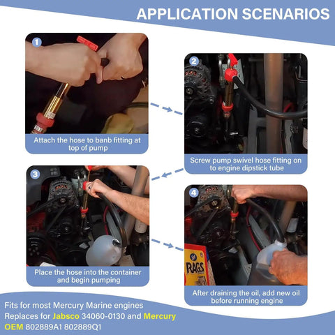 Marine Engine Oil Drain Hand Pump for Boats, Brass Oil Extractor application scenarios