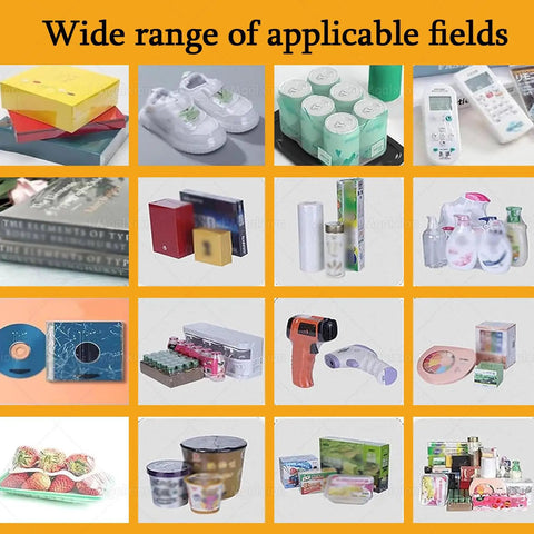 Wide range of items sealed with 2-In-1 Heat Shrink Sealer And Shrink Wrap Machine Adjustable Temp 1-9 for efficient packaging.